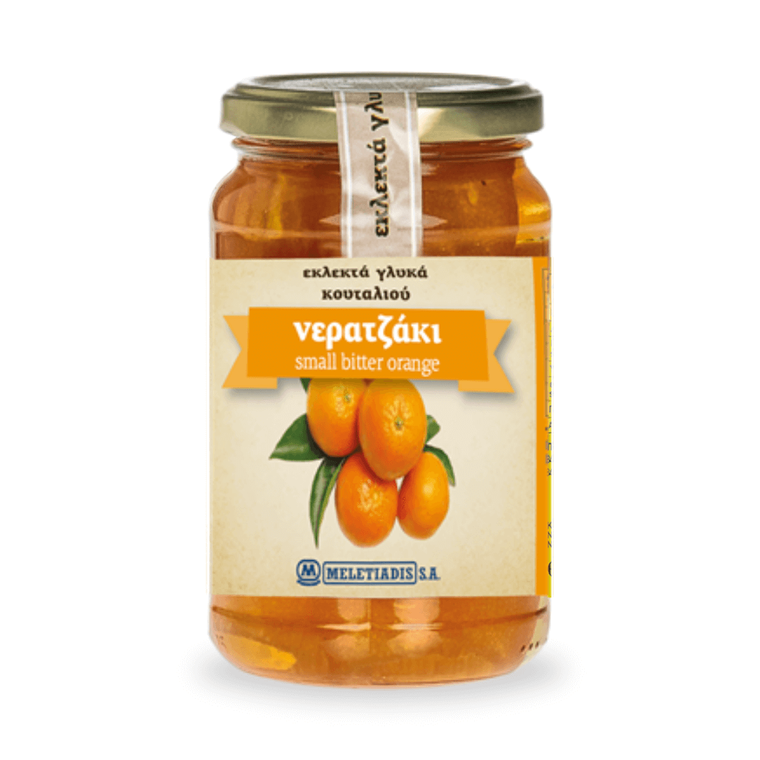 Bitter Orange (Neratzi) spoon sweet - 454g - Greek Flavours