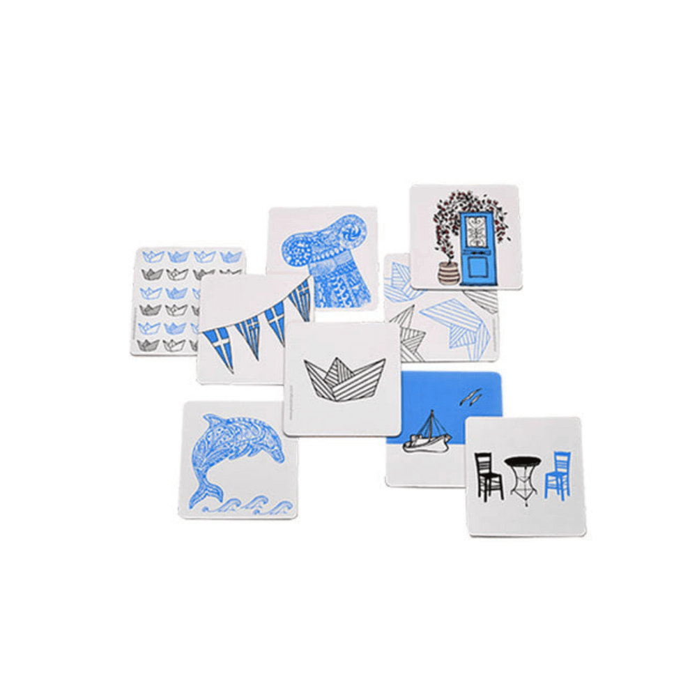 Greek Details - Set of 6 Coasters - Greek Flavours