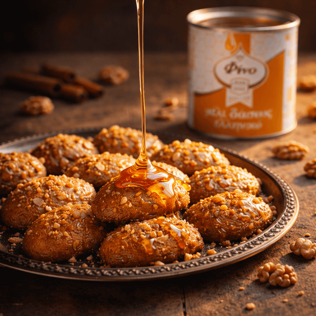 Greek Forest Honey Attiki Fino – ideal for yogurt, tea and everyday healthy recipes | 1 kg Tin - Greek Flavours