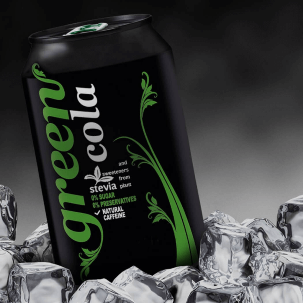 Green Cola with stevia - 6x330ml - Greek Flavours