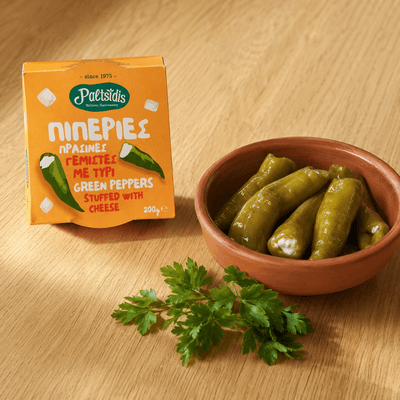 Green Peppers with Cheese by Paltsidis — The Sharper Side of the Meze Board (200g) - Greek Flavours