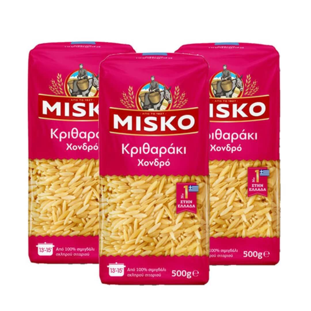 Kritharaki large Misko - 3x500g - Greek Flavours