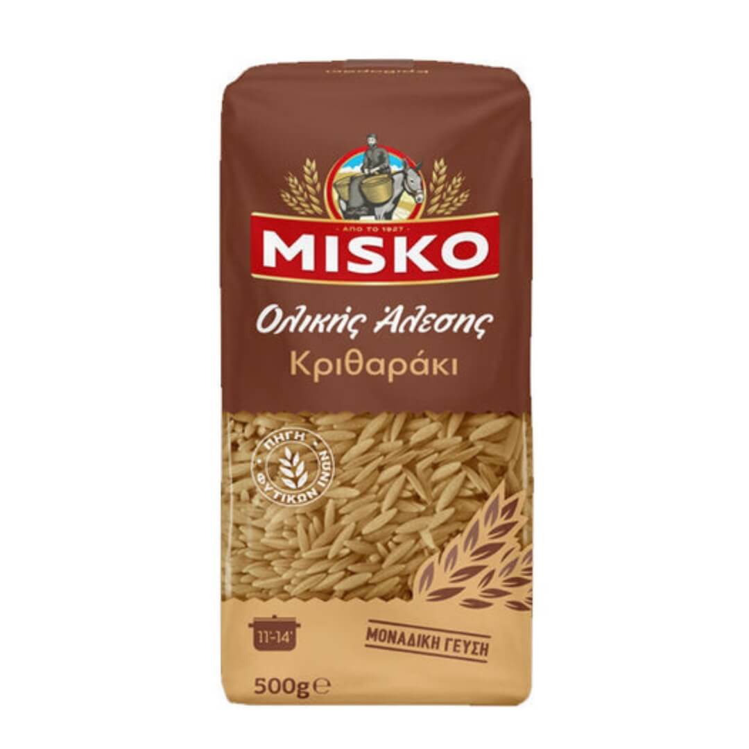 Kritharaki whole grain Misko - 3x500g - Greek Flavours