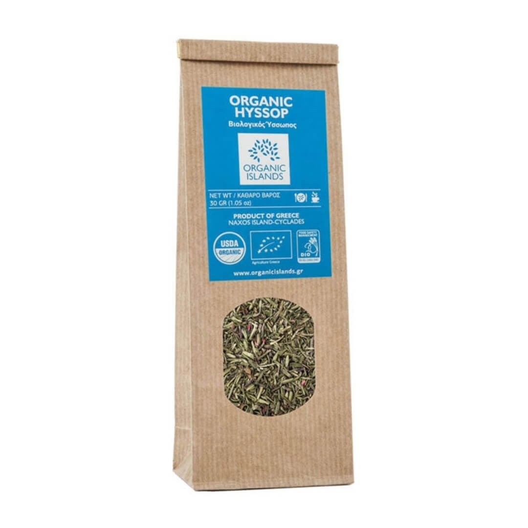 Organic hyssop from Naxos - 30g - Greek Flavours