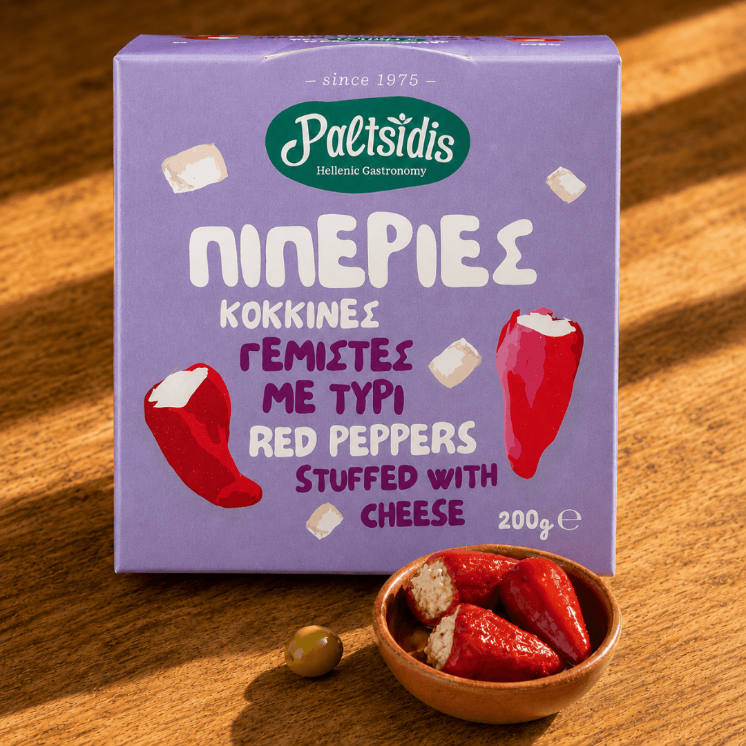 Red Peppers with Cheese by Paltsidis — A Meze Worth the Detour (200g) - Greek Flavours