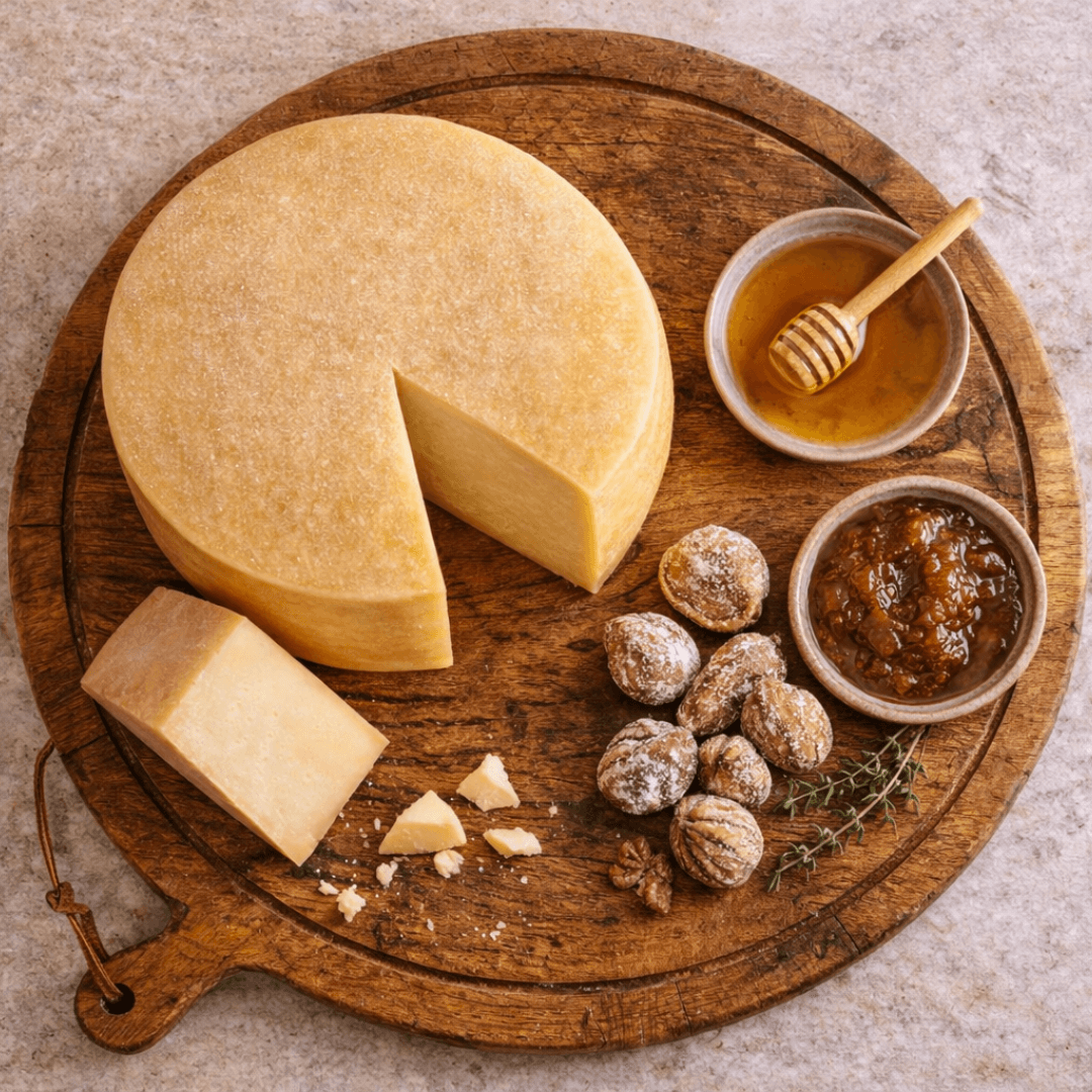 San Michali PDO Cheese from Syros – 250g | The “Parmesan of the Cyclades” for Gratin & Gourmet Boards - Greek Flavours