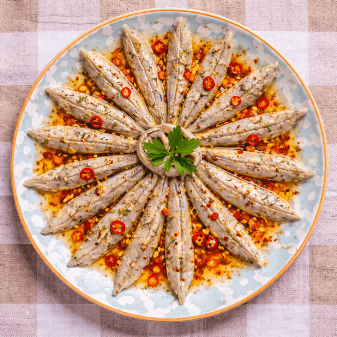 Spicy Anchovy Meze in Oil – Greek Gourmet Selection (6x100g Multipack) - Greek Flavours