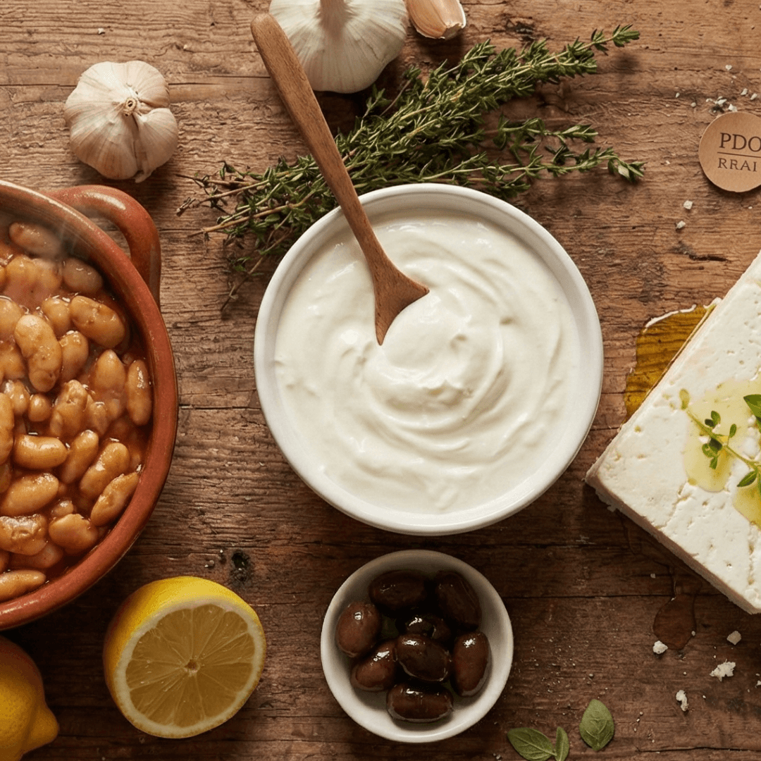 Traditional Greek Strained Cow Yogurt 6% – Extra Creamy & High Protein (3×200g) - Greek Flavours