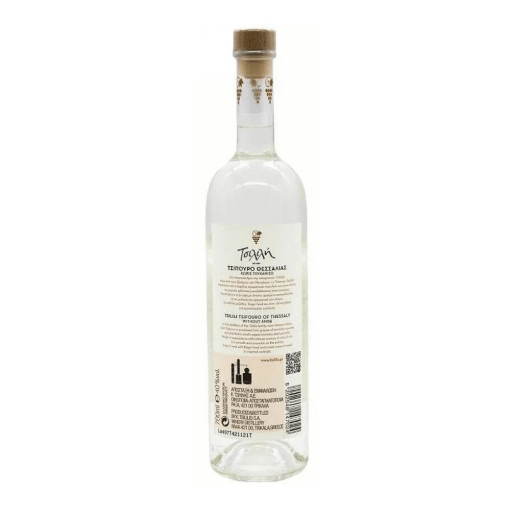 Tsipouro without anise Tsilili - 700ml - Greek Flavours
