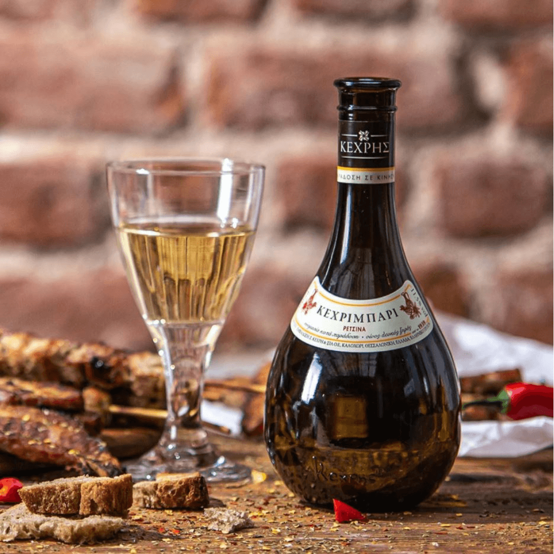 White Retsina Kechribari - 500ml - Greek Flavours