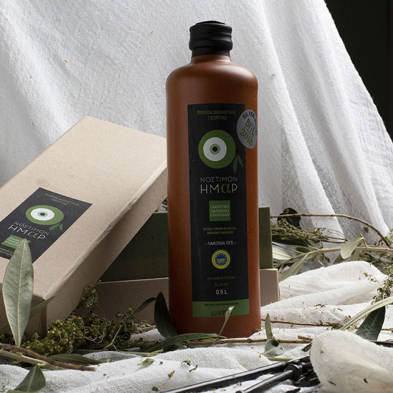 Organic Evoo Nostimon PGI Lakonia Ceramic - 500ml - Greek Flavours