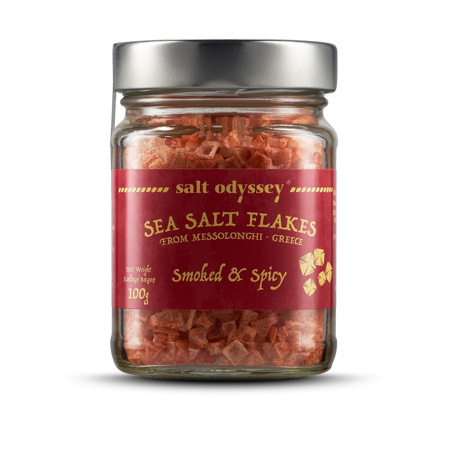 Paprika sea salt flakes - 100g - Greek Flavours