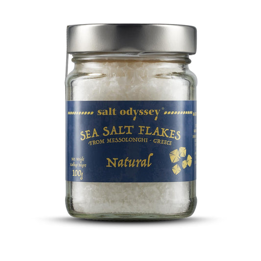 Pure sea salt flakes - 100g - Greek Flavours