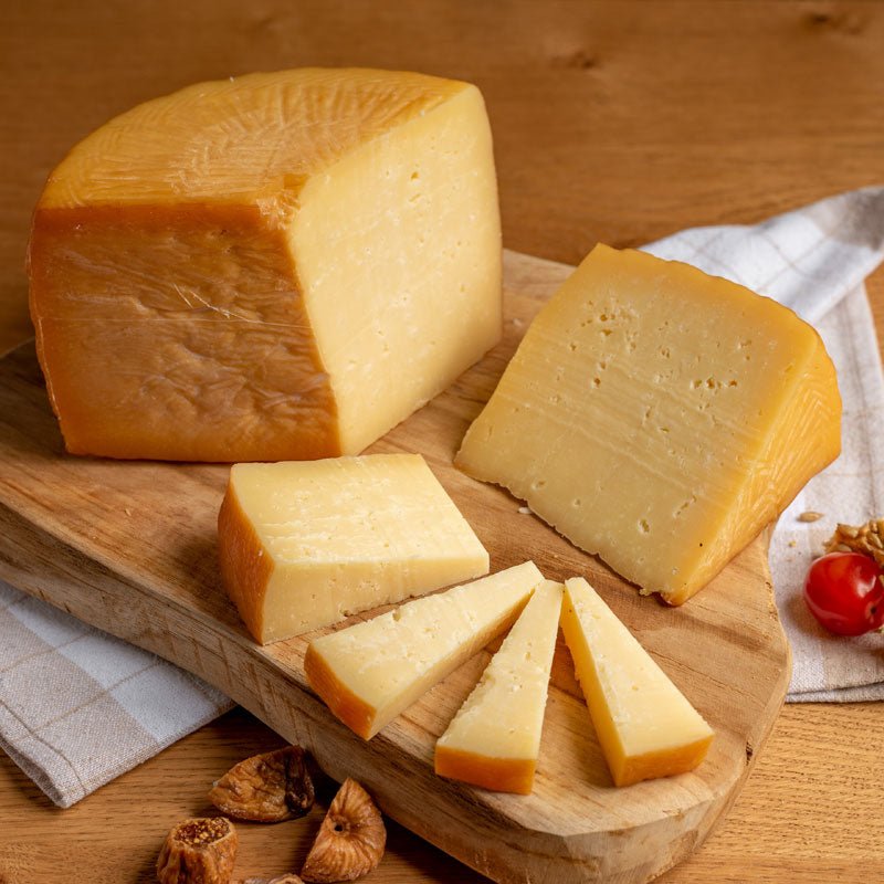 Smoked Graviera Kapnisti from Ios - approx 200g - Greek Flavours