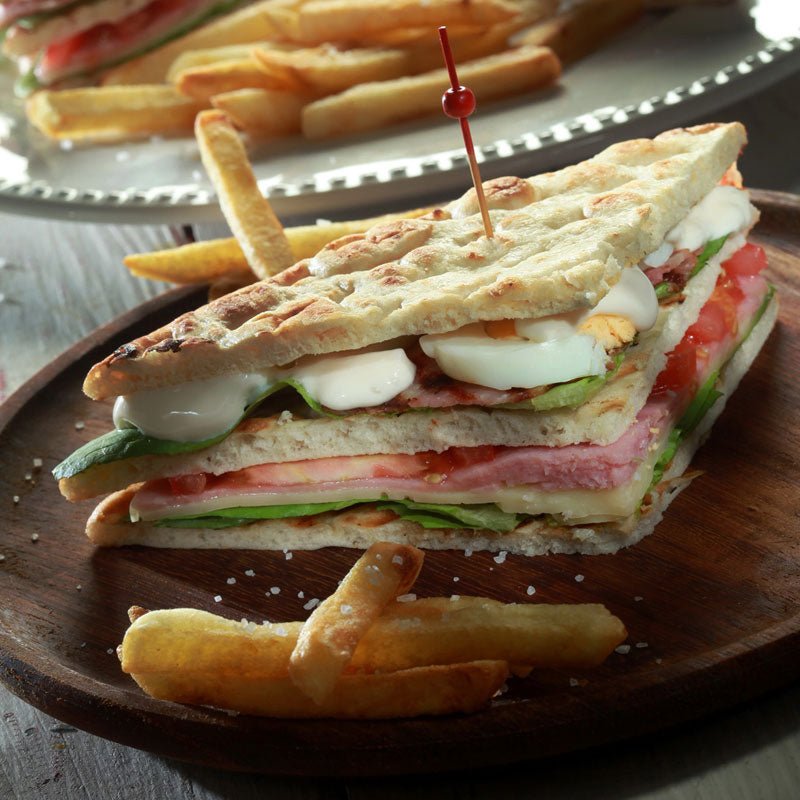 Square Pita Bread (suitable for Vegetarian diet) - 8 pcs - Greek Flavours