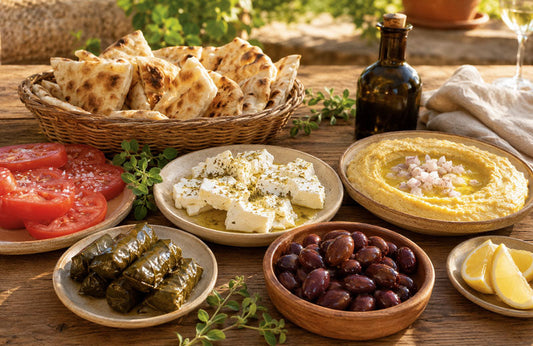The Greek Summer Table at Home: A No-Cook Guide to Mezedes, Olives and Pita