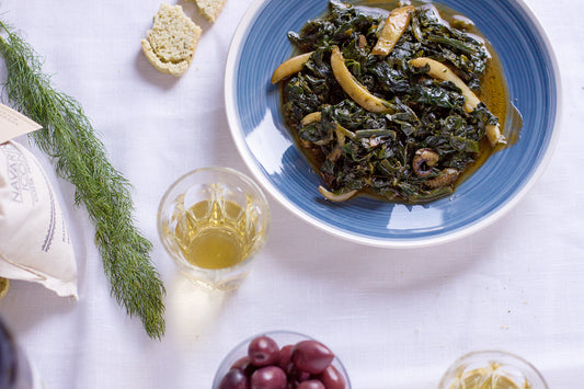 Cuttlefish spinach recipe