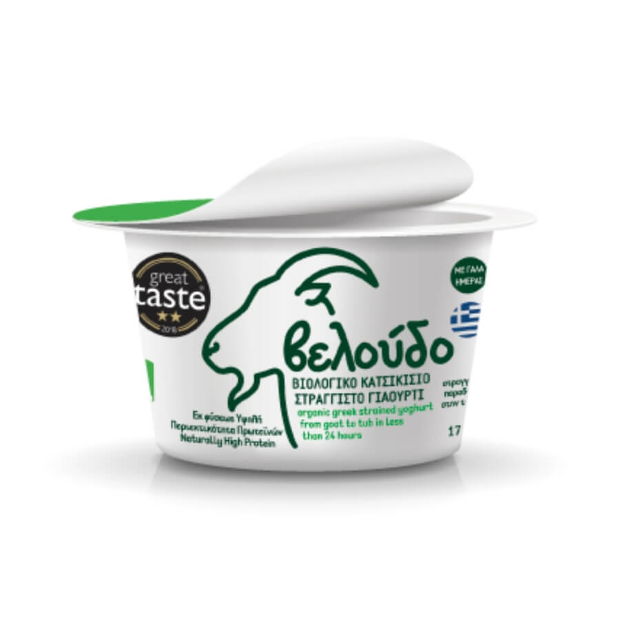 Organic strained goat yogurt - 3x170g