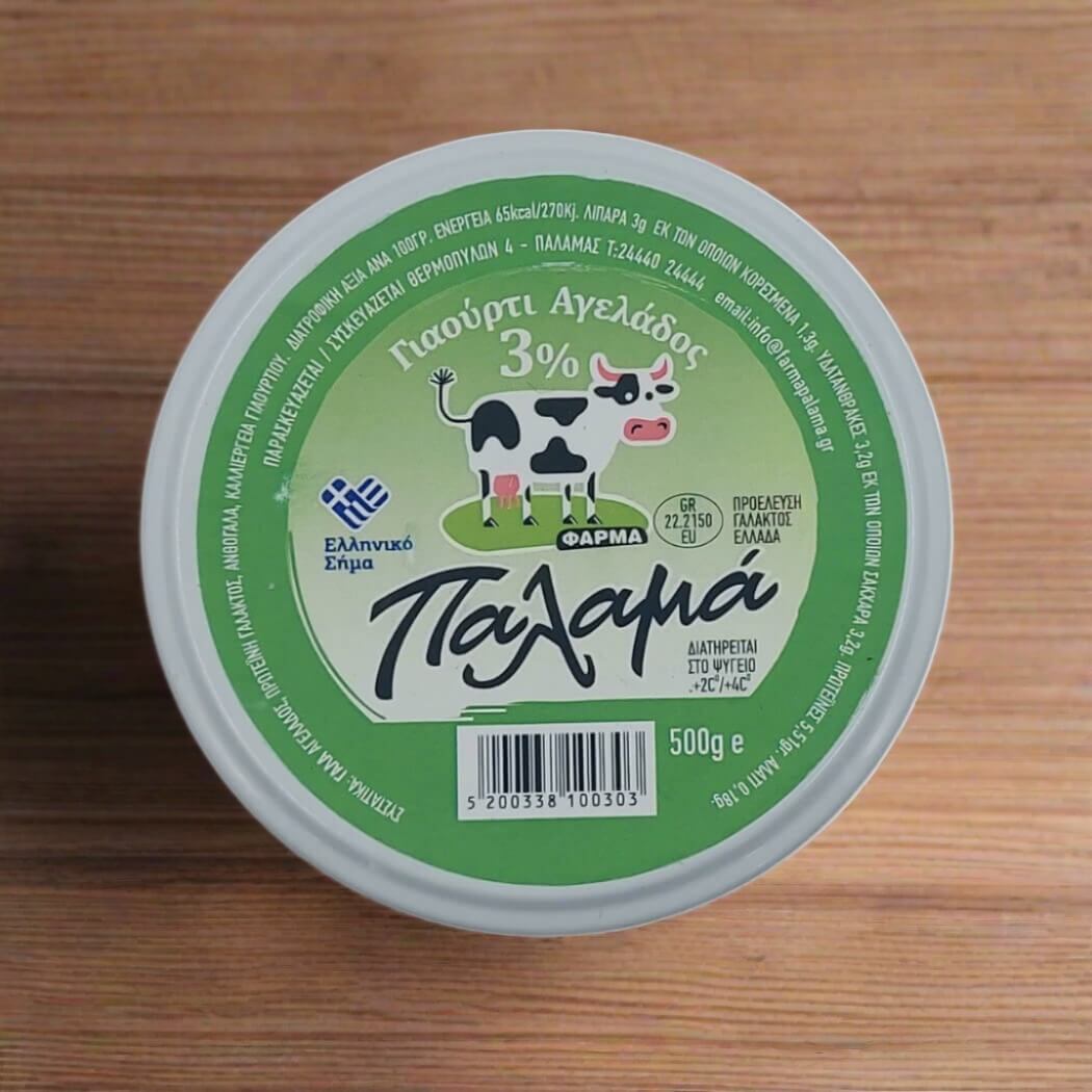 Yogurt greco di mucca 3% Straggisto da Karditsa - 500g