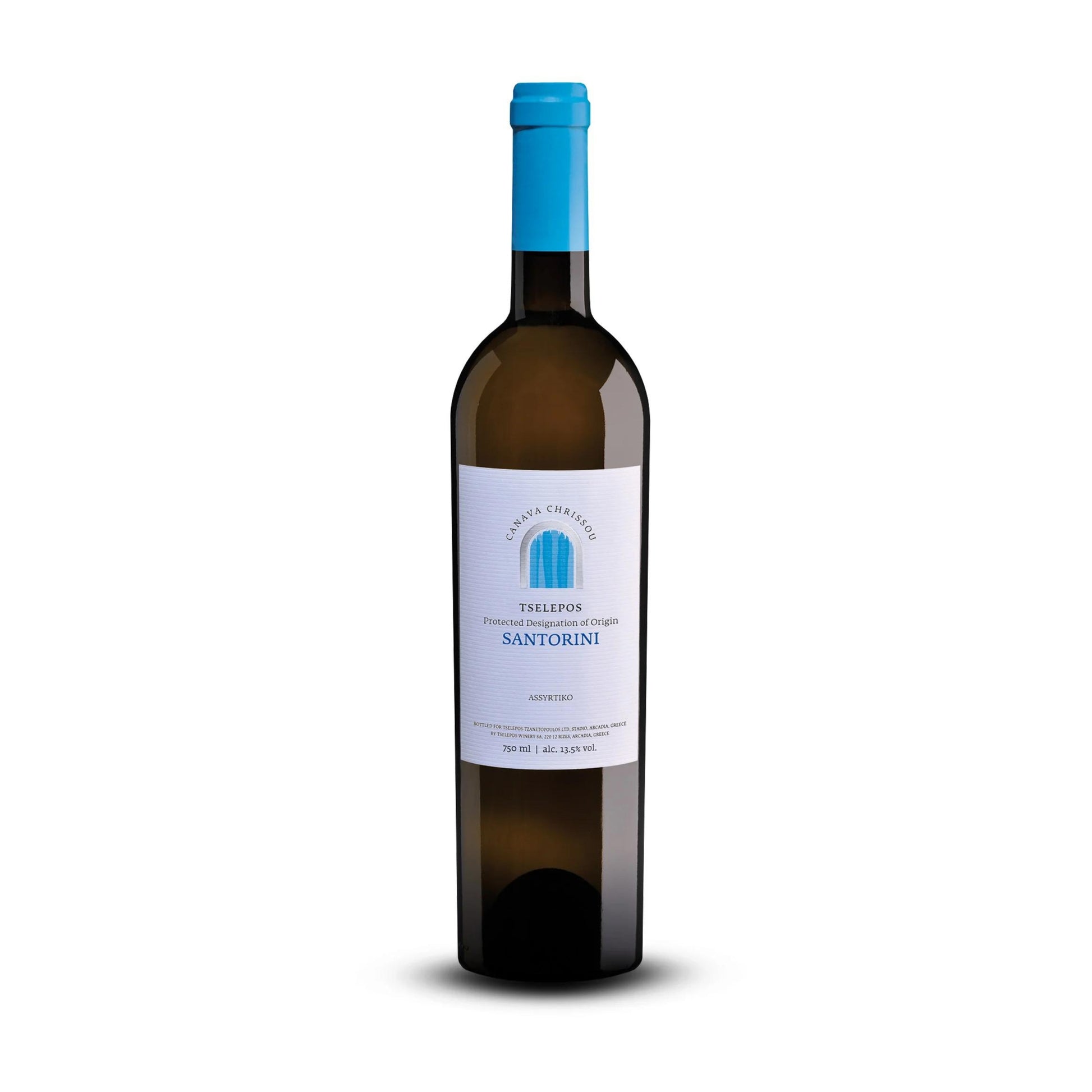Epicerie-Grecque-Produits-Grecs-Vin-Blanc-Assyrtiko-Santorini-750ml-Tselepos-Winery