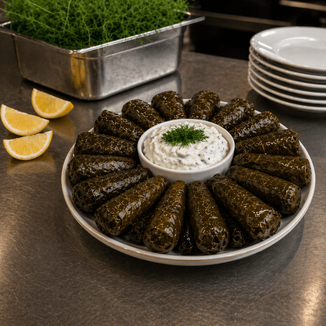Authentic Greek Dolmadakia: Tender Vine Leaves Stuffed with Rice & Herbs (2kg Bulk Tin – HoReCa Grade) - Greek Flavours