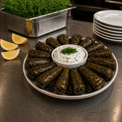 Authentic Greek Dolmadakia: Tender Vine Leaves Stuffed with Rice & Herbs (2kg Bulk Tin – HoReCa Grade) - Greek Flavours