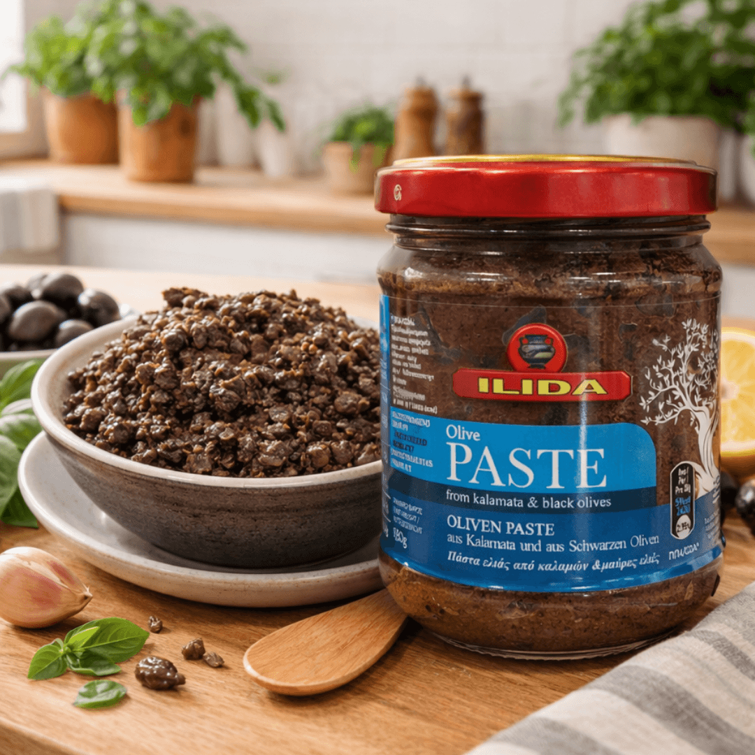 Authentic Greek Kalamata & Black Olive Tapenade – Traditional Mediterrean Spread (180g) - Greek Flavours