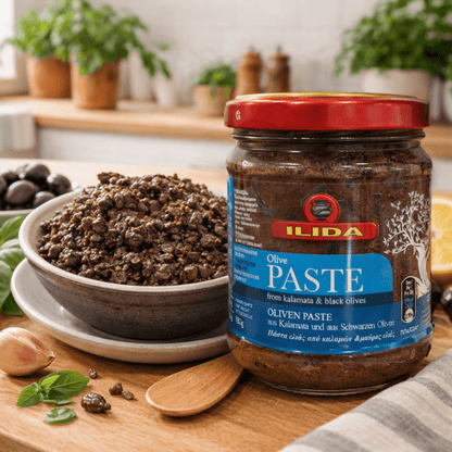 Authentic Greek Kalamata & Black Olive Tapenade – Traditional Mediterrean Spread (180g) - Greek Flavours