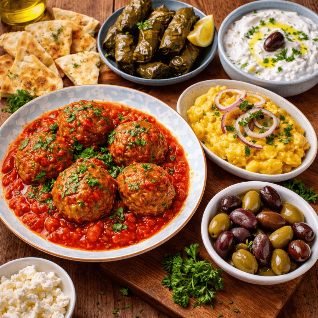 Authentic Greek Keftedakia: Premium Beef Meatballs in Tomato Sauce (Multipack 3x280g) - Greek Flavours