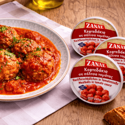 Authentic Greek Keftedakia: Premium Beef Meatballs in Tomato Sauce (Multipack 3x280g) - Greek Flavours