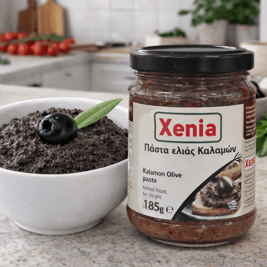 Authentic Kalamata Olive Tapenade – Hand - Harvested in Messinia (185g) - Greek Flavours