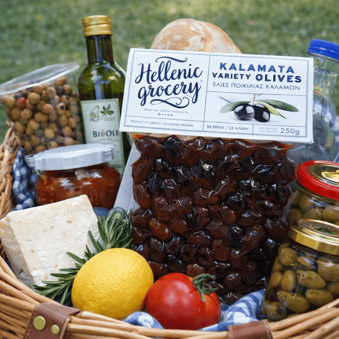 Authentic Kalamata Olives from Peloponnese – 250g Vacuum Pack | Hellenic Grocery - Greek Flavours