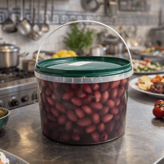Authentic Kalamata Olives in Brine - Horeca Format 3kg (Calibre 181 - 200) - Greek Flavours