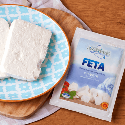Authentic PDO Feta Cheese from Lesvos – Traditional Greek Artisan Block (200g) - Greek Flavours