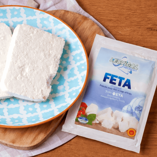 Authentic PDO Feta Cheese from Lesvos – Traditional Greek Artisan Block (200g) - Greek Flavours
