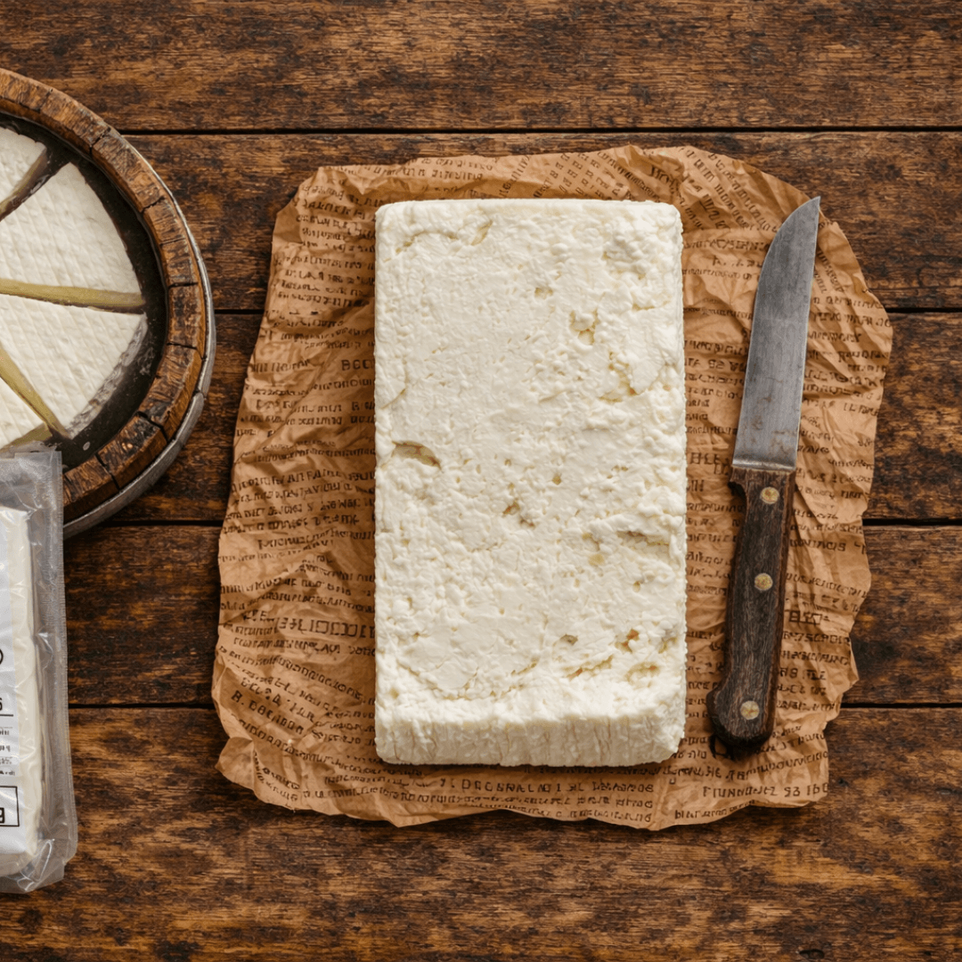 Barrel - Aged Feta PDO “Erymanthos Reserve” – Mountain Arcadia, Wooden Barrel Matured 3 Months, Rich & Authentic (≈500g) - Greek Flavours