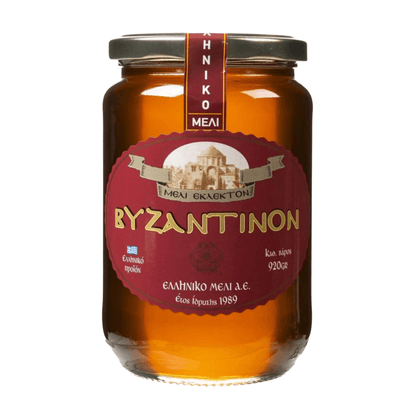 Byzantine Wildflower Honey – Premium Greek Mountain Selection (920g) - Greek Flavours