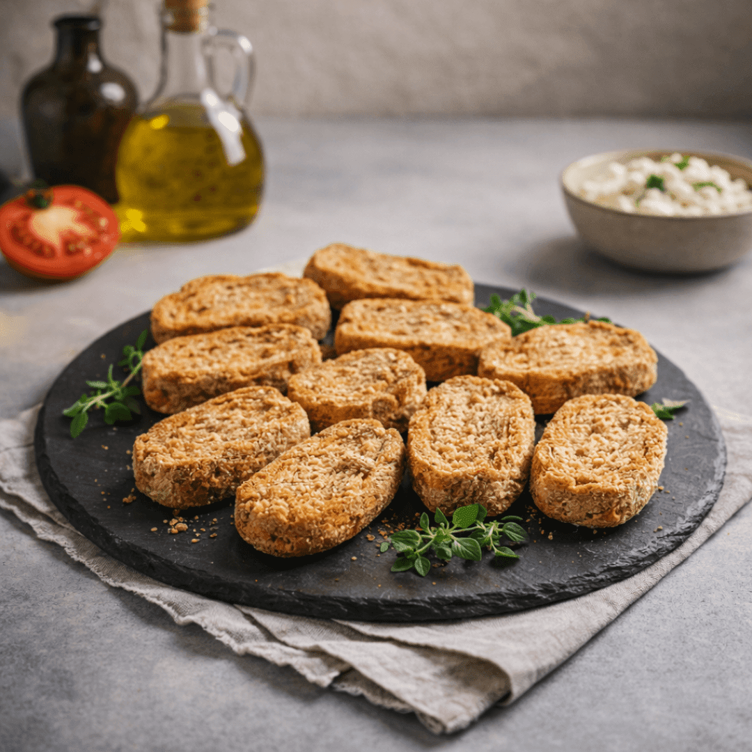 Cretan Dakos Rusks – Traditional Wholegrain Barley Rusks from Crete (600g) - Greek Flavours