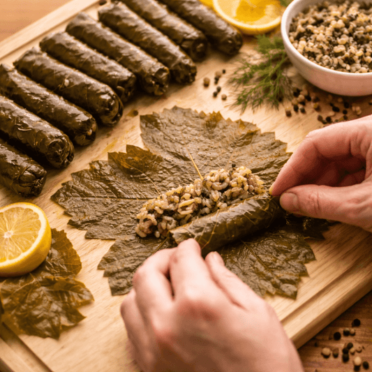 Dolmadakia Gialantzi: Handmade Vine Leaves Stuffed with Rice & Herbs – Multipack 3x280g - Greek Flavours