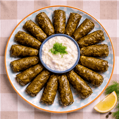 Dolmadakia Gialantzi: Handmade Vine Leaves Stuffed with Rice & Herbs – Multipack 3x280g - Greek Flavours