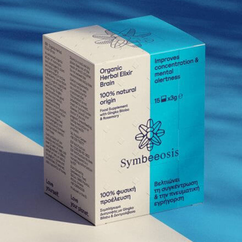Organic Herbal Elixir Brain - 45g - Symbeeosis