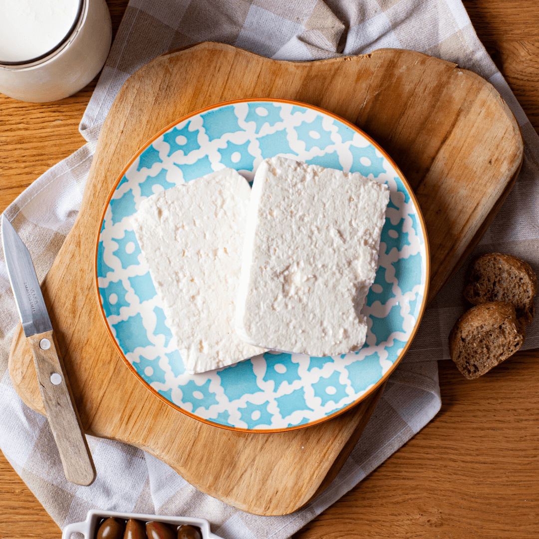 Feta PDO Lesvos in Brine 1kg | Authentic Greek Feta Cheese