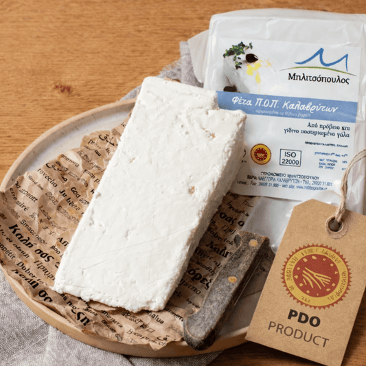 Feta PDO “Kalavryta Mountain Reserve” – Premium Oak Barrel - Aged Greek Cheese | Peloponnese (≈600g) - Greek Flavours
