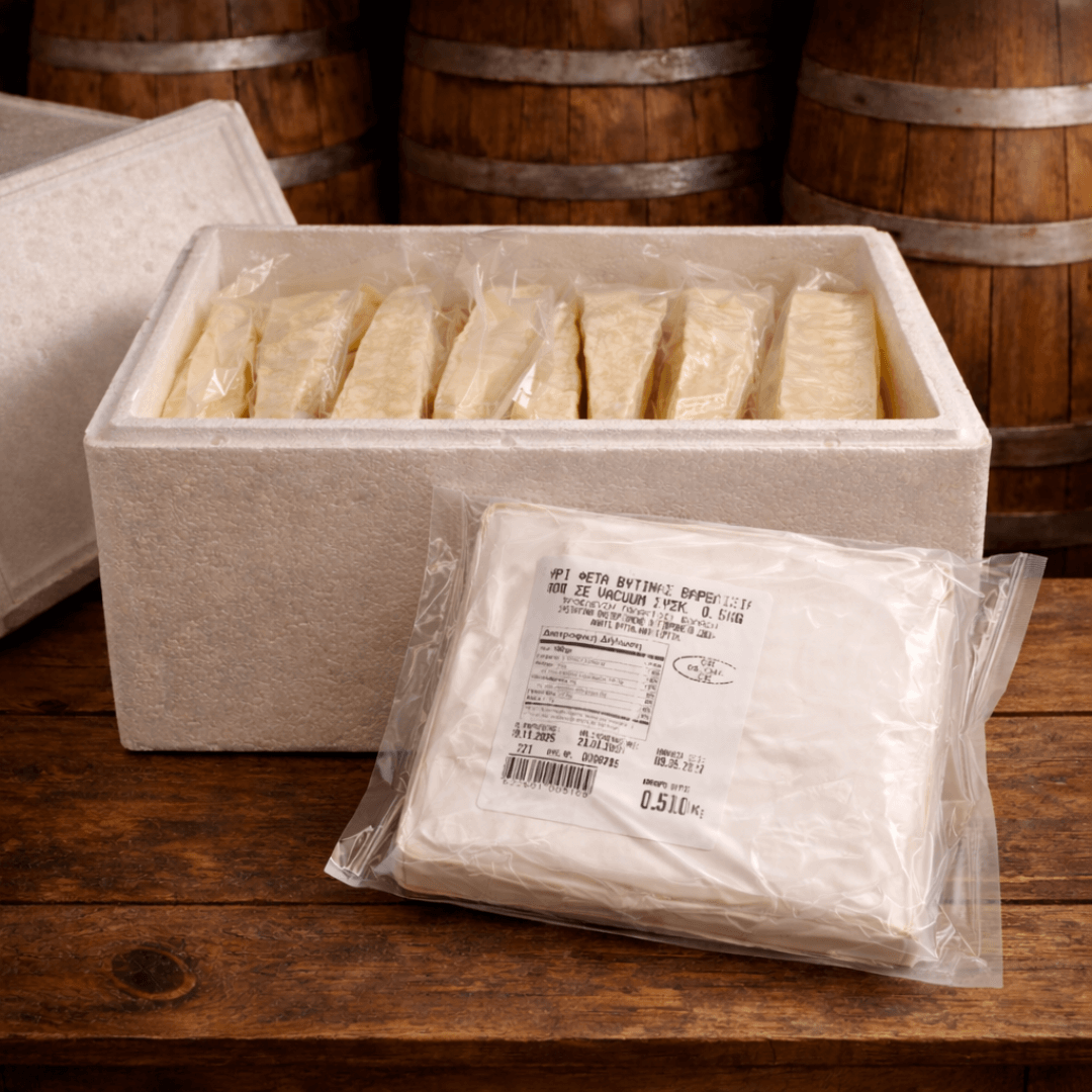 Feta PDO “Vytina Mountain Reserve” – Barrel - Aged in Wood | Peloponnese (≈500g) - Greek Flavours