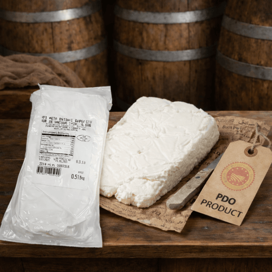 Feta PDO “Vytina Mountain Reserve” – Barrel - Aged in Wood | Peloponnese (≈500g) - Greek Flavours