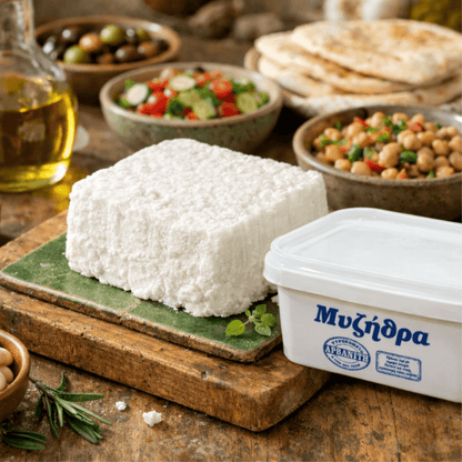 Fresh Mizithra Cheese – Traditional Greek Whey Cheese, Light & Fresh (300g) - Greek Flavours
