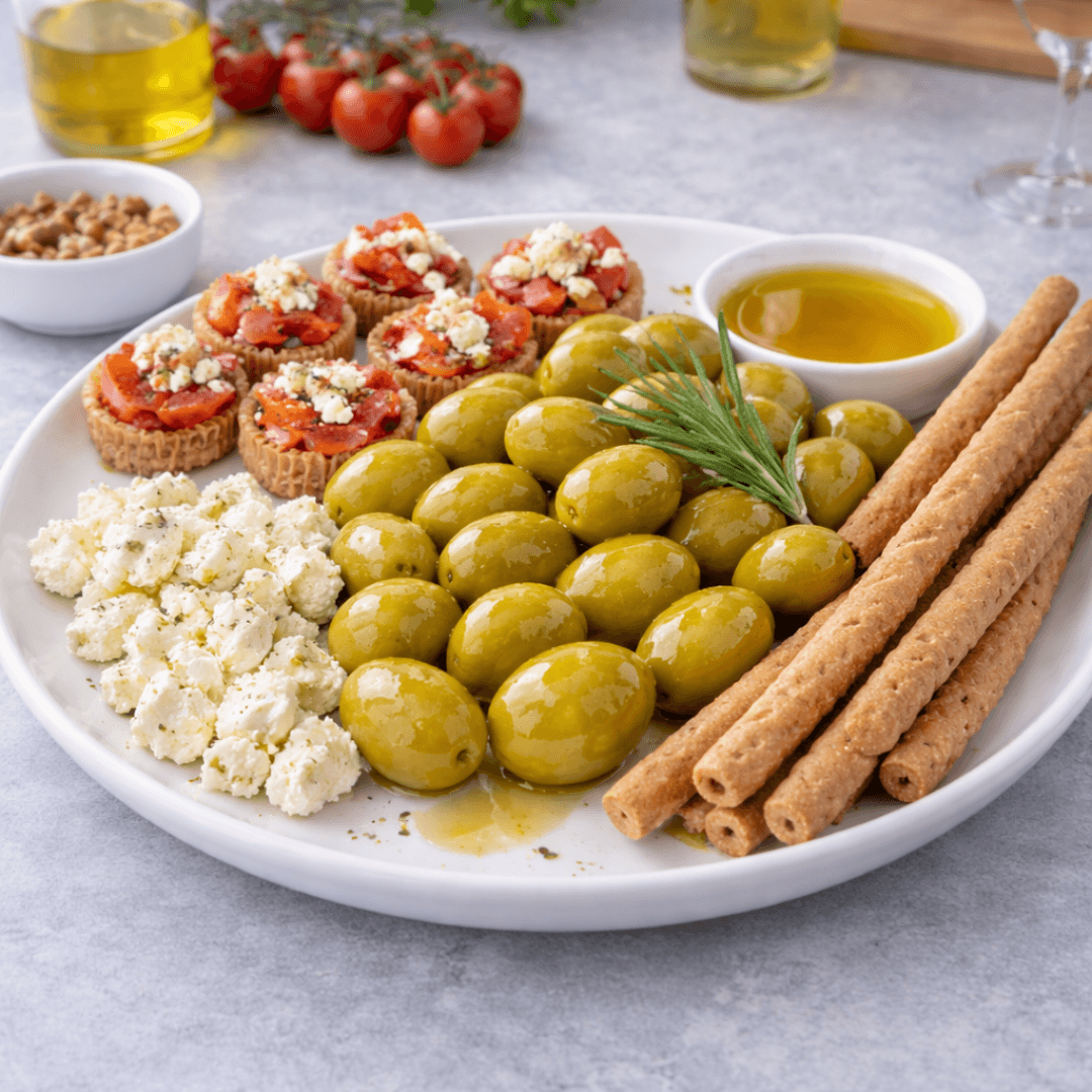 Giant Green Olives from Chalkidiki – Crisp & Naturally Brined Greek Olives (250g) - Greek Flavours