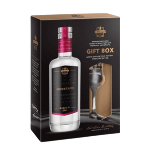 Gift box tsipouro Mouhtaro - 500ml - Greek Flavours