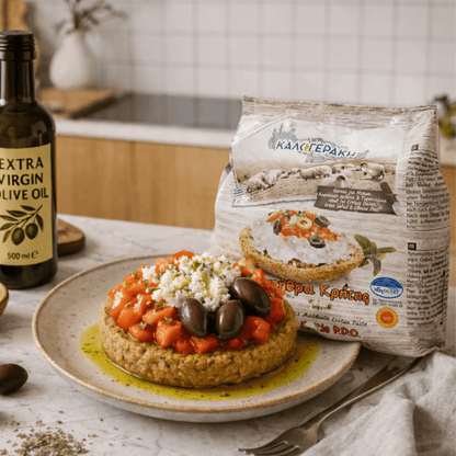 Grated Cretan PDO Xinomizithra – The Secret of Authentic Cretan Dakos (350g) - Greek Flavours