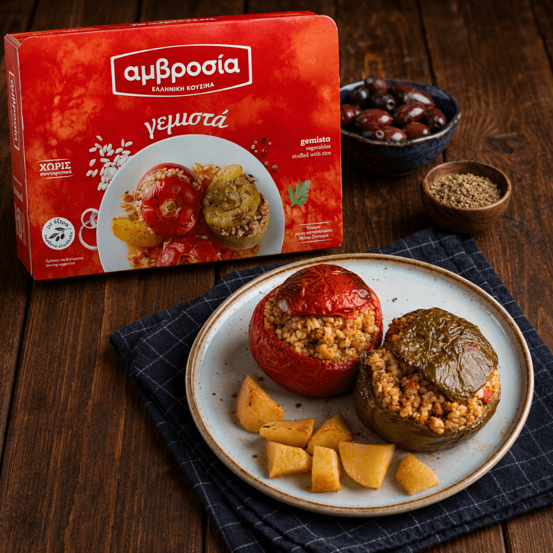 Greek Gemista Stuffed Vegetables - Fresh, Never Frozen (350g) - Greek Flavours